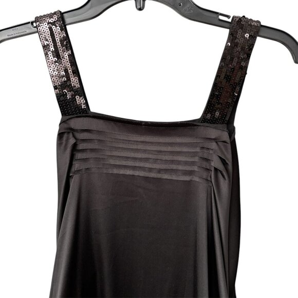 Athe Vanessa Bruno Black 100% Silk Elegant Black Cocoon Dress - Picture 2 of 14